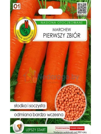 Морковь Первый сбор гран. 300шт.(семена) "PNOS" *Р