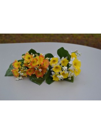 Цветок искусственный Нарцисс букет мини 25 см №31.05 H120