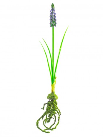 Цветок искусственный Мускари с луковицей №34.05