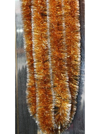 Мишура густая золотисто-серебряная 50ммх6м