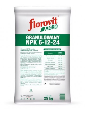 Удобрение Флоровит Агро Комплекс NPK 6-12-24 25 кг, мешок