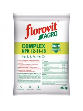 Удобрение Флоровит Агро Комплекс NPK 12-11-18 25 кг, мешок