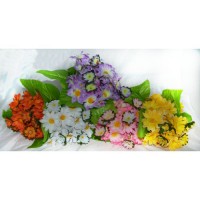 Цветок искусственный "Маргаритка букет х12" Q179