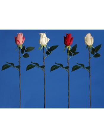 Цветок искусственный "Роза прорезиненная" микс окрасок арт. LY016 