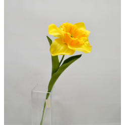 Цветок искусственный Нарцисс одиночный, 60 см.