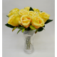 Цветок искусственный Роза одиночная, 30 см.