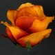 Цветок искусственный Роза головка в бутоне 10х6см микс W647
