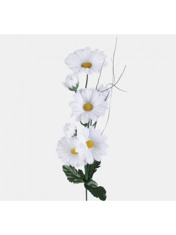 Хризантема  цветок искусственный белый 50 см