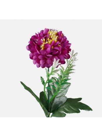 Хризантема  цветок искусственный бордовая 50 см G358-01