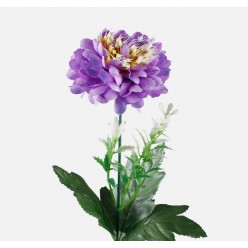 Хризантема  цветок искусственный сиреневая 50 см