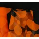 Фольга прозрачная с рисунком шарики оранжевые M0024-02