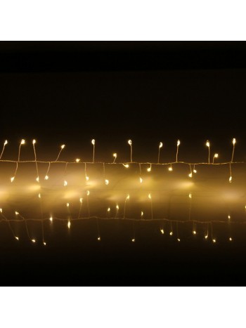Гирлянда для дома 2,0 м 150 ламп LED  "Мишура", IP-40, Теплый белый 183-747