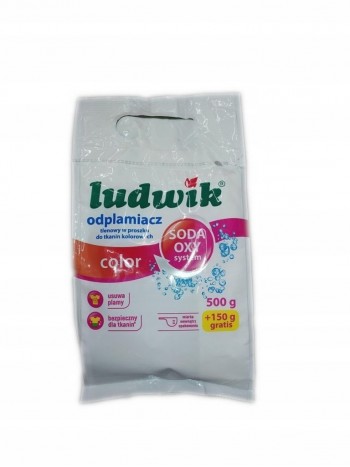 Пятновыводитель для цветных тканей color порошок Ludwik 500г+150 г бесплатно