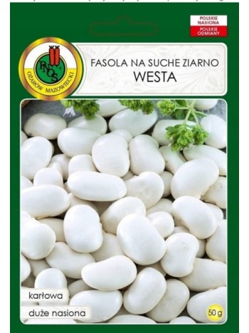 Фасоль зерновая крупноцветковая карликовая Веста 50г.  "PNOS" (семена)