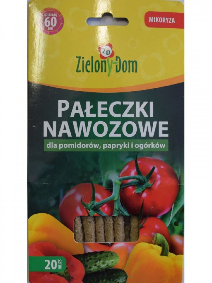 Палочки удобрительные Зеленый Дом для овощей с мицелием микоризы 20шт/уп