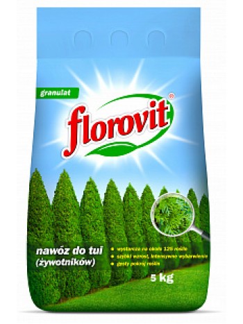 Удобрение Флоровит для туй граннулированное 5кг, мешок