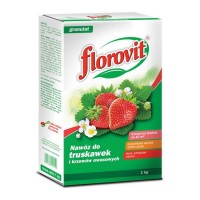 Удобрение "Флоровит"(Florovit) для клубники и земляники гранулированное, 1 кг (коробка)