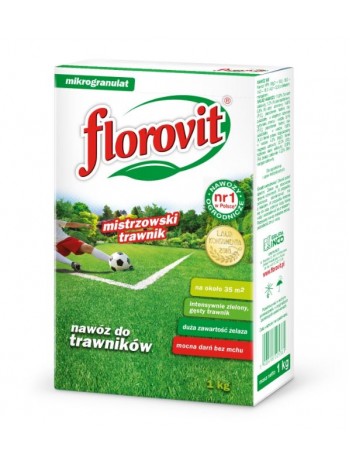 Удобрение Флоровит (Florovit) для газона гранулированное, 1 кг (коробка)